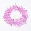 Natural Quartz Crystal Points Beads Strands G-K181-B03-2