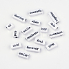 Opaque Acrylic Beads X-SACR-R909-01-1