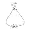 Tarnish Resistant 201 Stainless Steel Link Bracelets with Cable Chains BJEW-P297-01P-B-1