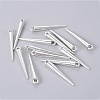 Tibetan Style Alloy Spike Pendants TIBEP-A16461-AS-RS-2
