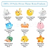 20Pcs 10 Styles Ocean Theme Resin Pendants RESI-CJ0003-52-2
