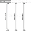 Olycraft 3 Sets 3 Style ABS Plastic Column Bar Rods DIY-OC0008-26-2