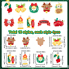 40Pcs 10 Styles Christmas Theme Plastic Pendants FIND-SC0011-40-2