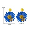 Flower with Bees Acrylic Dangle Stud Earrings FS-WG9FE34-04-1
