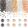500Pcs 5 Colors Rack Plating Brass Beads KK-PH0005-33B-1