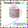 Segment Dyed Round Polyester Elastic Cord OCOR-WH20018-35A-2