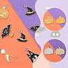 10Pcs 10 Styles Halloween Theme Alloy Enamel Pendants ENAM-FS0003-84-3