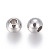 Tarnish Resistant 201 Stainless Steel European Beads STAS-F170-01P-A-2