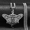 201 Stainless Steel Enamel Pendant Necklaces for Women Men LS-NJEW-G123-11P-1