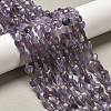 Natural Lepidolite/Purple Mica Stone Beads Strands G-P575-C01-6mm-1