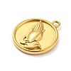 304 Stainless Steel Pendants STAS-C082-04G-2