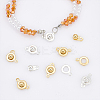 20Pcs 2 Colors 201 Stainless Steel Snap Clasps STAS-UN0052-99-5