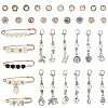 Alloy Pendants & Alloy Safety Pin Brooch AJEW-SP0002-03B-1