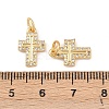 Brass Micro Pave Cubic Zirconia Pendants KK-G544-20G-3