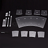 8-Slot Transparent Acrylic Minifigures Display Risers ODIS-WH0043-29A-3