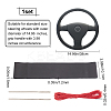DIY Hand Sewing Genuine Leather Steering Wheel Cover AJEW-WH0189-32-2