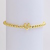Brass Beaded Stretch Bracelets for Women FS-WG560D0-22-1