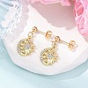 Alloy Crystal Rhinestone Dangle Stud Earrings EJEW-JE06657-01-2