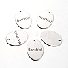 Non-Tarnish Spray Painted 201 Stainless Steel Pendants LS-STAS-I048-E07-1