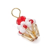 Glass Seed Beaded Cupcake Pendants PALLOY-MZ00581-01-3