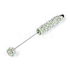 ABS Imitation Pearl & Polymer Clay Pave Rhinestone Touch Screen Stylus AJEW-T013-06D-2