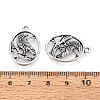 Tibetan Style Alloy Pendants TIBE-N014-08AS-3