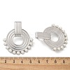 304 Stainless Steel ABS Imitation Pearl Stud Earrings EJEW-M069-02P-3