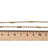 304 Stainless Steel Column Link Chain Necklaces for Women Men NJEW-A058-01G-5