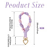 Cotton Braided Flower Pendant Decorations AJEW-TAC0030-032G-09-3