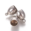 Tarnish Resistant 201 Stainless Steel Cord Ends STAS-L226-017D-P-1