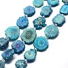 Natural Druzy Quartz Crystal Beads Strands G-F582-A12-1