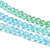 Transparent Painted Glass Beads Strands DGLA-A034-T3mm-A17-4