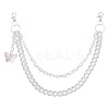 Acrylic Butterfly Layered Chain Belts for Jeans Pants HJEW-TAC0112-1