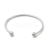 Tarnish Resistant Classic 201 Stainless Steel Cuff Bangles for Women BJEW-P289-01P-3