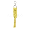 Handmade Macrame Nylon Thread Pendant Decorations HJEW-P019-05P-2