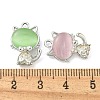 UV Plating Alloy Rhinestone Pendants FIND-M033-17P-3
