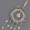 Natural Green Aventurine Nuggets Pendant Decorations HJEW-D302-12-3