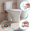 Round Plastic Push-On Toilet Bowl Bolt Caps Covers with Extra Washers and Ceramics Display Decorations AJEW-NB0008-28-4