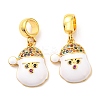 Real 18K Gold Plated Brass Micro Pave Colorful Cubic Zirconia Pendents KK-M247-28G-2