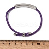 Round Nylon Milan Cord Slider Bracelet Making BJEW-L722-01P-09-3