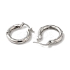 Cubic Zirconia Hoop Earrings EJEW-Z019-23D-P-2