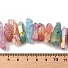 Electroplated Natural Quartz Crystal Beads Strands G-G791-15-02-4