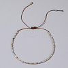 Bohemian Style Adjustable Glass Seed Bead Braided Bracelets TK4495-2