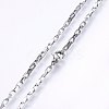 Non-Tarnish 304 Stainless Steel Box Chain Necklaces LS-NJEW-F226-07P-02-2