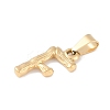 304 Stainless Steel Pendants STAS-F235-01G-F-2