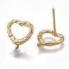Brass Stud Earring Findings KK-T038-473G-2