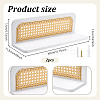 2Pcs Wood Floating Shelves AJEW-WH0643-179-2