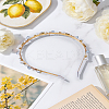 1Pc Zinc Alloy Rhinestone Hair Bands OHAR-LP0003-005A-3