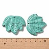 Synthetic Blue Turquoise Carved Pendants G-K353-01E-3