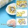 15Pcs 15 Styles Ocean Theme Alloy Pendants FIND-YW0005-11-3